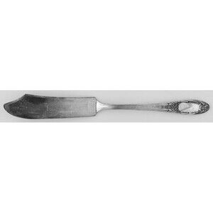 Vintage National Silver Co. Four (Silverplate) 7-1/4" Flat Handle Butter Knife